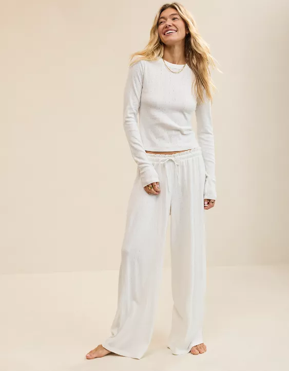 Aerie Off-Duty Pointelle Trouser PJ - Image 5