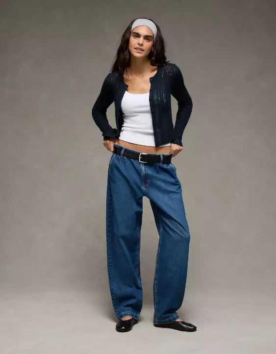 AE Fitted Crew Neck Cardigan - Image 5