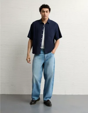 AE Poolside Poplin Button-Up Shirt