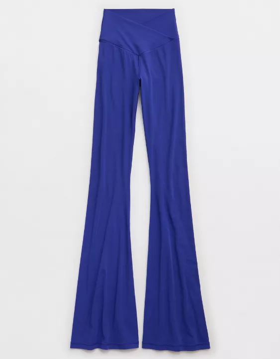 OFFLINE By Aerie Real Me High Waisted Crossover Flare Legging - Image 3