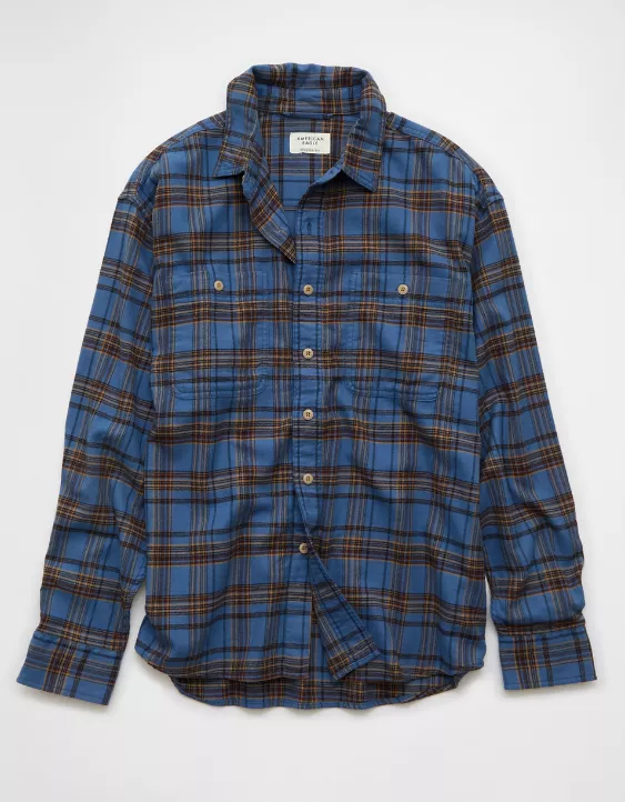 AE Relaxed Fit Everyday Flannel Shirt - Image 4