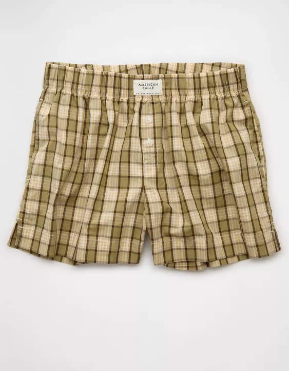 AE Plaid Boxer Sleep Short - Image 3