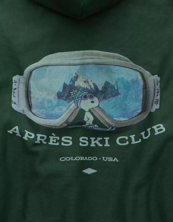 AE Snoopy Graphic Fleece Hoodie - Image 6