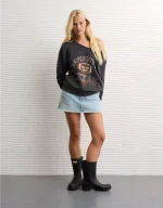 AE Texas Longhorns Graphic Off The Shoulder Sweatshirt
