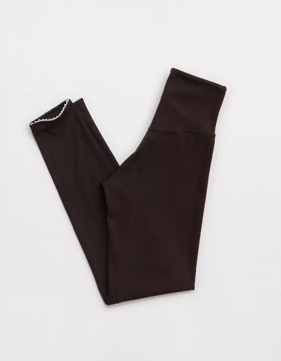 OFFLINE By Aerie Real Me XTRA Ribbed Picot Trim Crossover Legging - Image 4