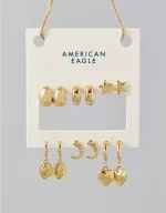 AE Star & Heart Earrings 6-Pack