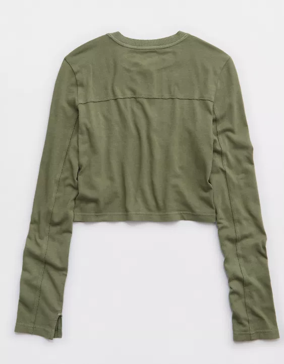 Aerie Happy Snit Cardi T-Shirt - Image 4