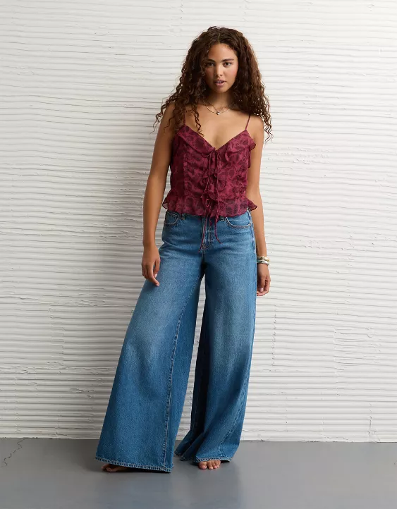 AE Ruffled Chiffon Cami Top - Image 5