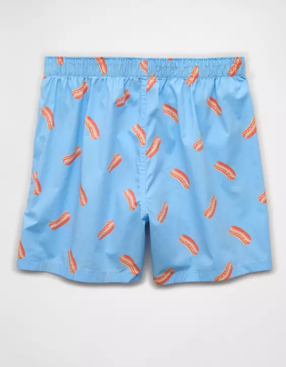 AEO Men's Hot Dogs Poplin Boxer Short - Image 4