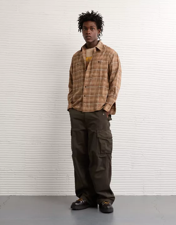 AE Relaxed Fit Everyday Flannel Shirt - Image 6