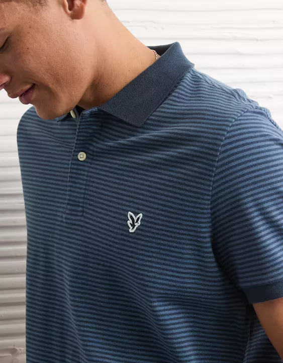 AE Lived-In Slim Fit Pique Polo Shirt - Image 5