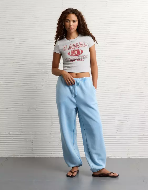 AE Alabama Crimson Tide Graphic Cropped Baby Tee - Image 5