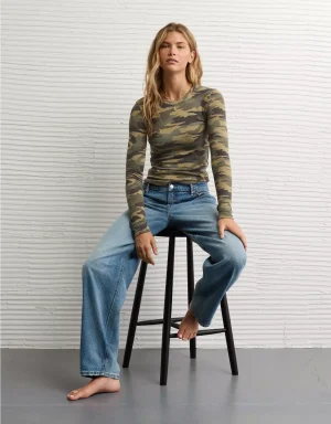 AE Long Sleeve Cozy Crew Neck T-Shirt