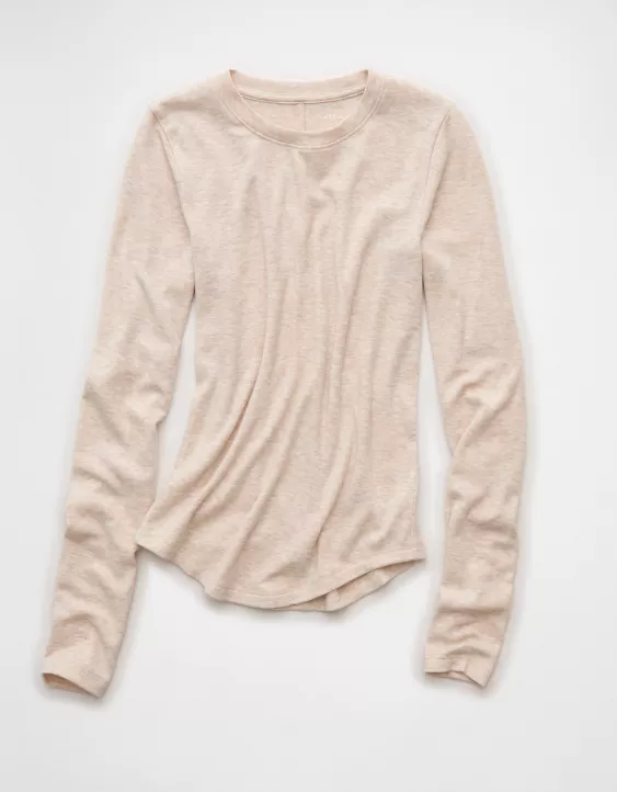 AE Long Sleeve Cozy Crew Neck T-Shirt - Image 3